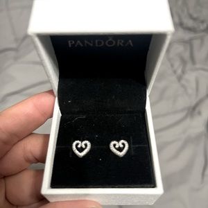 Pandora Heart Earrings